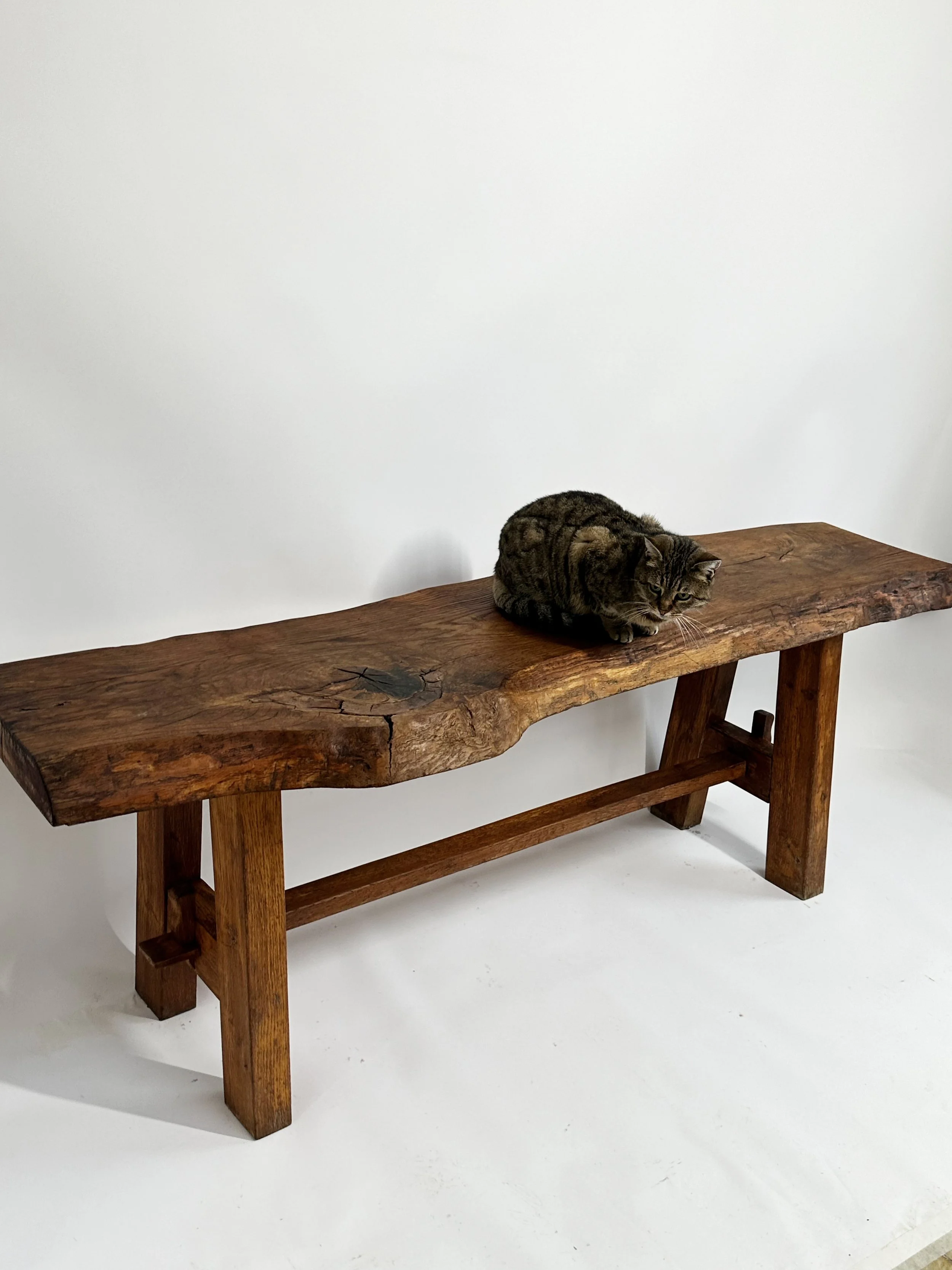 Primitive brutalist bench or coffee table — ANTWERP STUDIO